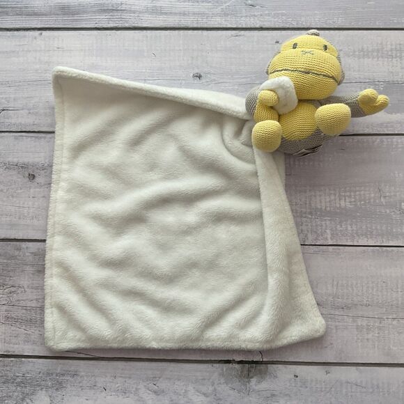 Baby Bum Other - Baby Bum Monkey Lovey Yellow Gray White Plush Security Blanket